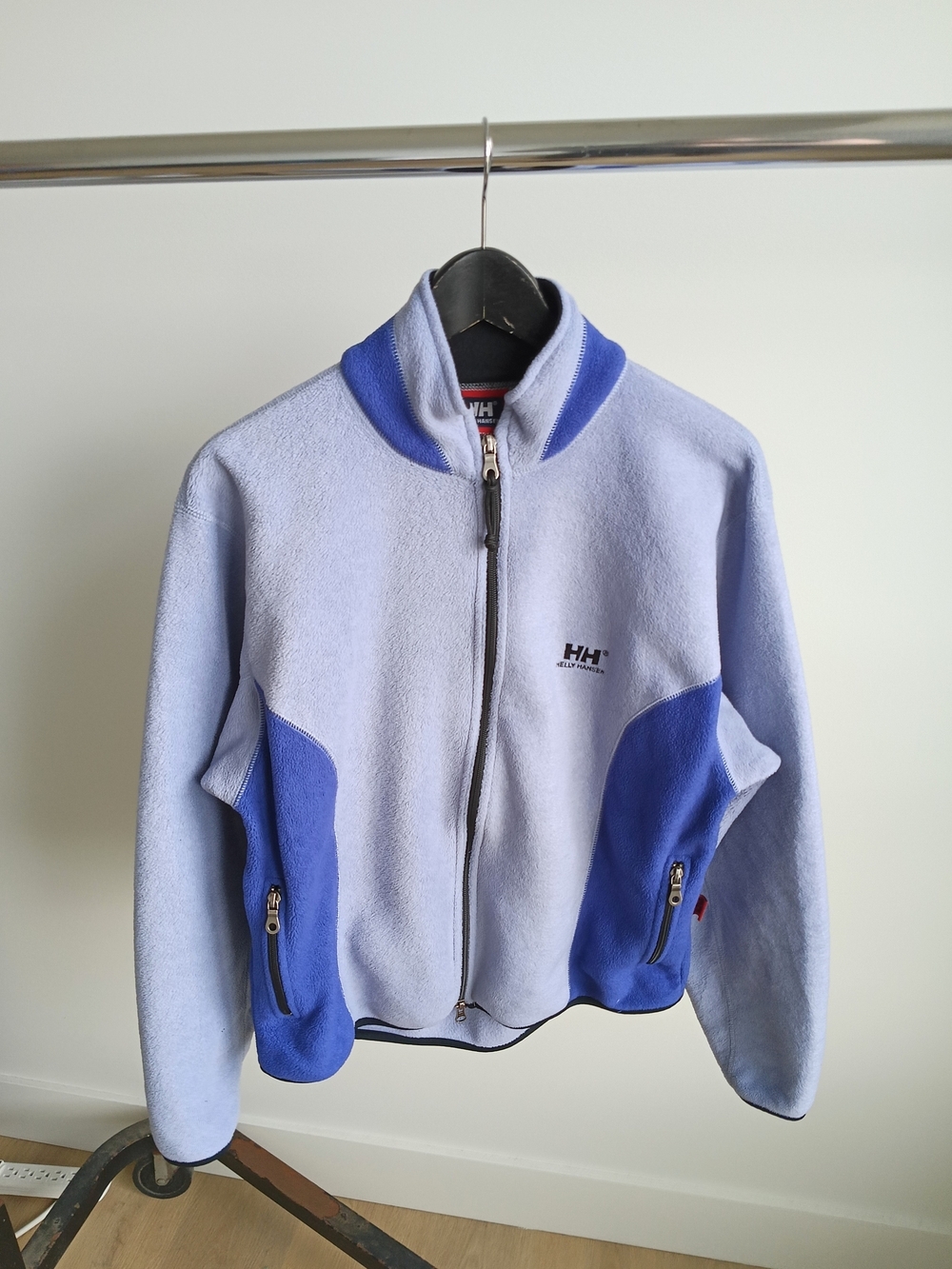 Vintage Helly Hansen Purple & Blue Colorblock Fleece Jacket Gorpcore Large